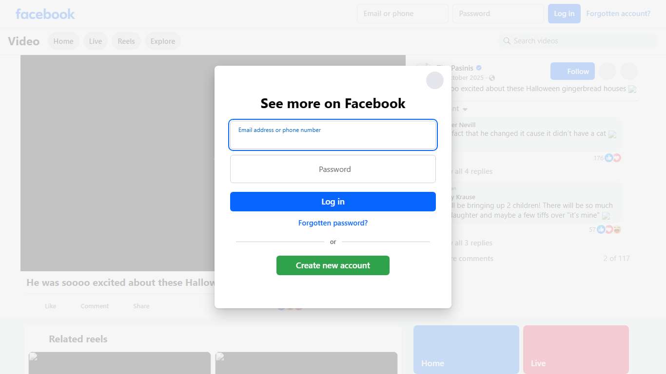 He was soooo excited about these Halloween gingerbread houses 🥲 The Pasinis Facebook